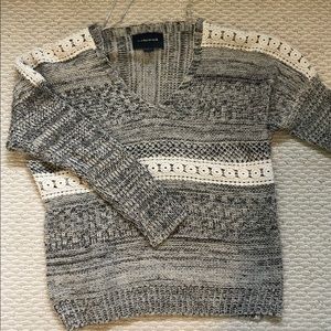 Cream/ grey sweater